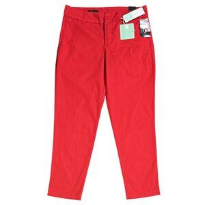 Kut from the Kloth NWT Taylor Red Crop Trouser Colorful Lightweight Stitch Fix